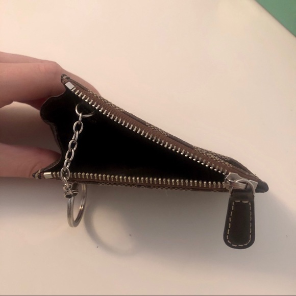 Coach Logo Card Holder Wallet with Keychain - Picture 5 of 6